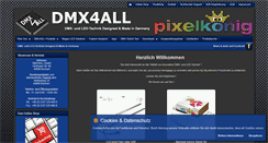 Desktop Screenshot of dmx4all.de