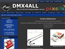 Tablet Screenshot of dmx4all.de